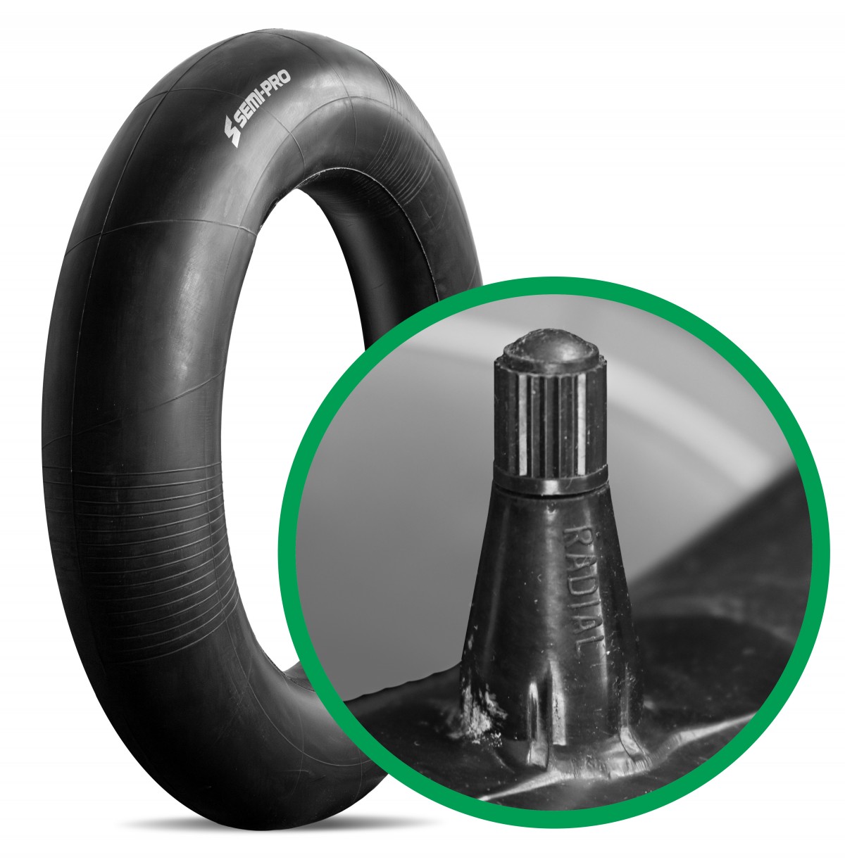 SEMI-PRO Schlauch 16 Zoll Gummiventil (5.00/5.50-16 TR15)