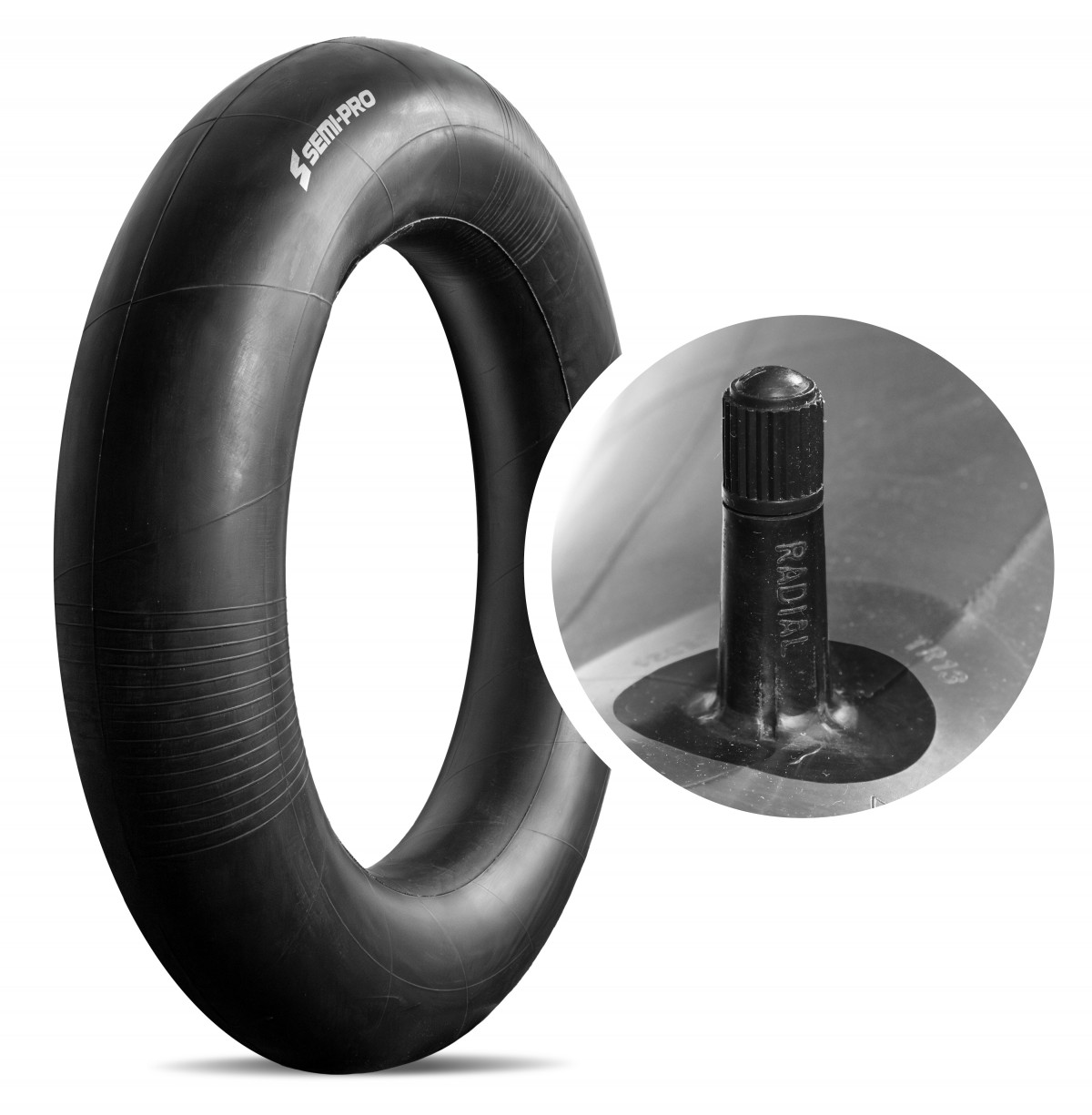 SEMI-PRO Schlauch 15 Zoll Gummiventil (5.00-15 TR13)