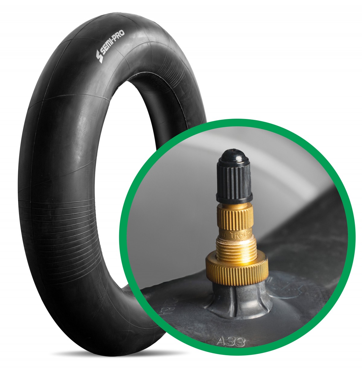 SEMI-PRO Schlauch 28 Zoll Metallventil (13.6/12-28 TR218A)